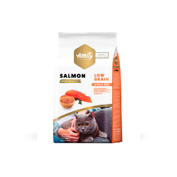 Amity-Salmon-Gato-Adulto Amity Salmón Low Grain Gato Adulto 2kg