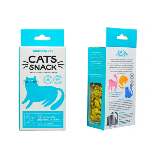 Galletas de Salmón con Hierba Gatera 80g - Cats Snack