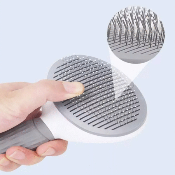 Cepillo para perros y gatos con Botón saca pelo fácil | Feniuz