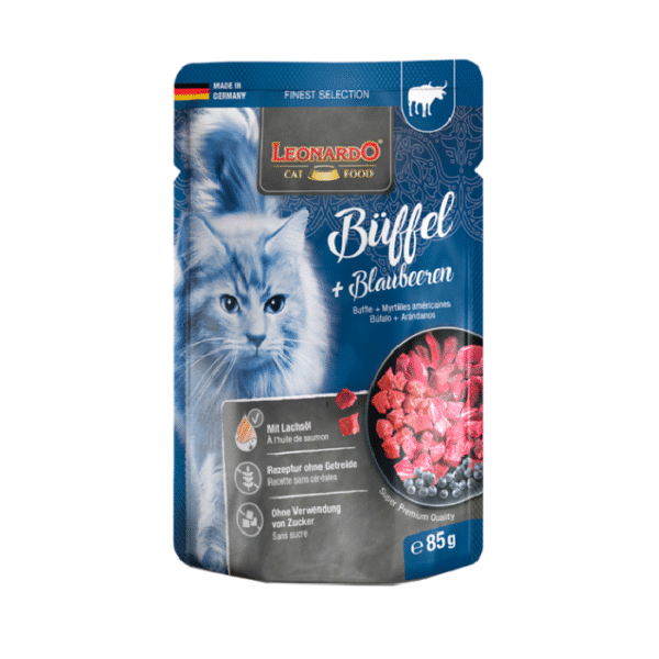Leonardo-Sachet-Bufalo-Arandano Pouch Leonardo Búfalo Arándano - 85gr