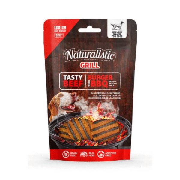 Naturalistic-BBQ Naturalistic Tasty Beef - Hamburguesa de vacuno c /BBQ - 120grs
