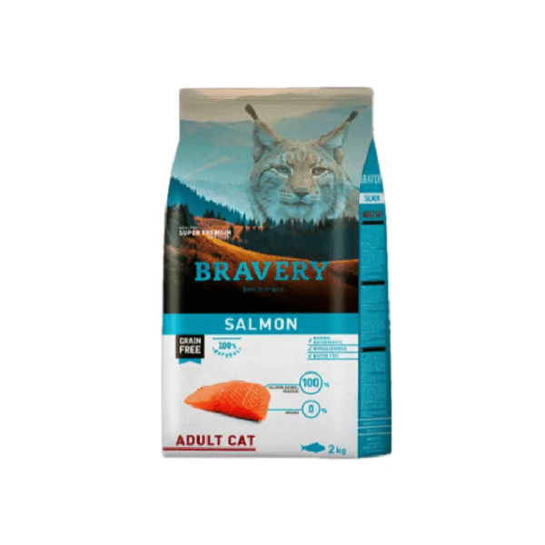 bravery-Salmon-Gato-Adulto-2kg Bravery Salmón Gato Adulto 2kg