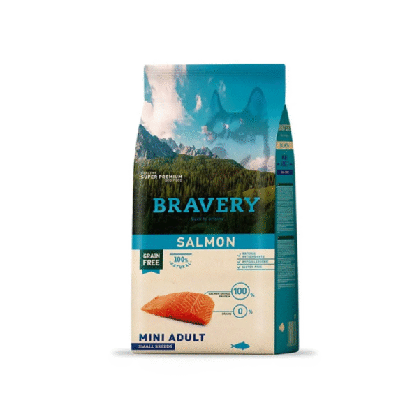 bravery-Salmon-perro-Adulto-2kg Bravery salmón perro adulto mini