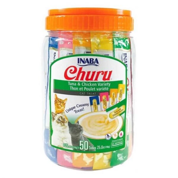 churu_pollo_atun_50p Churu variedades Atún y Pollo 50 sobres