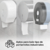 Papel Higiénico Industrial Hoja Simple 4 Rollos x 500 Mts