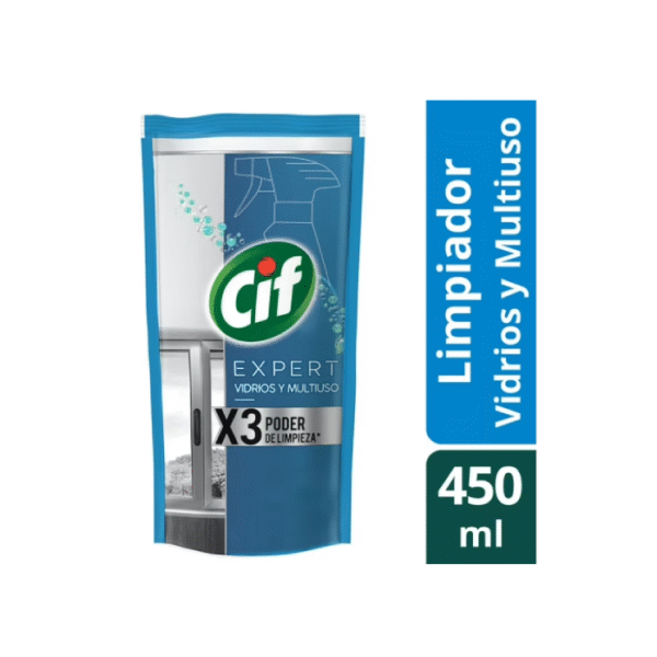 Limpia Vidrios y Multiuso Doypack Cif 450 ml