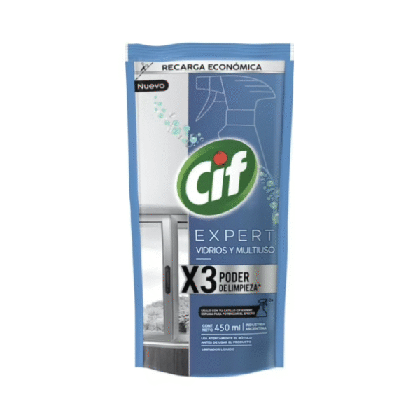 Limpia Vidrios y Multiuso Doypack Cif 450 ml