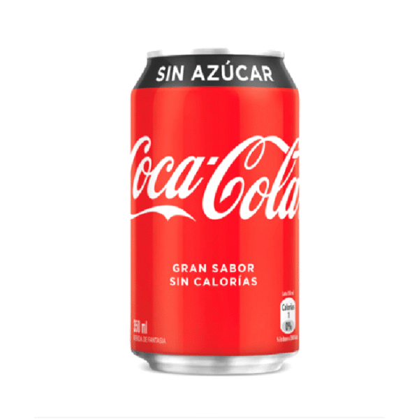 Coca Cola Zero Lata 350 cc Coca-Cola Zero Azúcar
