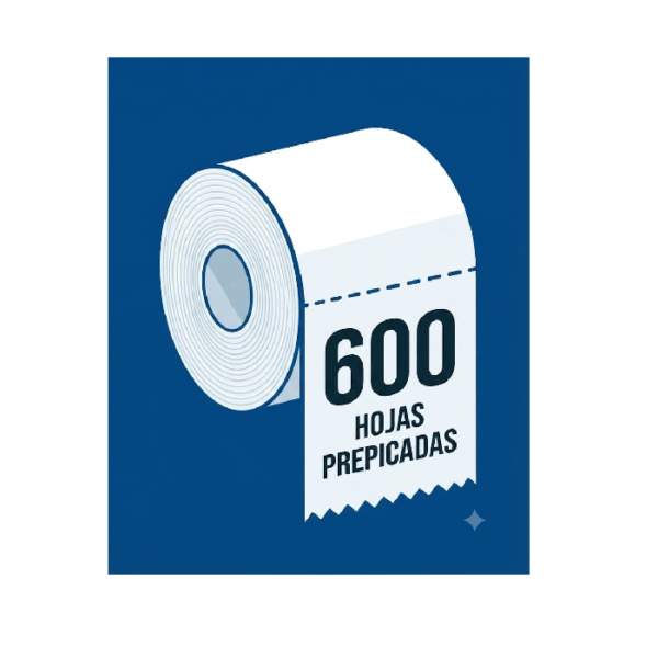 Toalla de Papel Doble Hoja Prepicada 600 hojas
