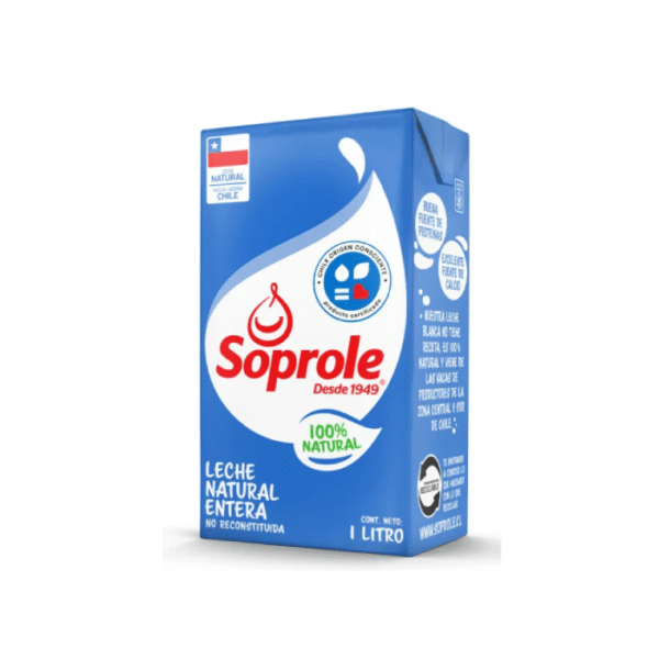 Leche Natural Entera Soprole 1 L