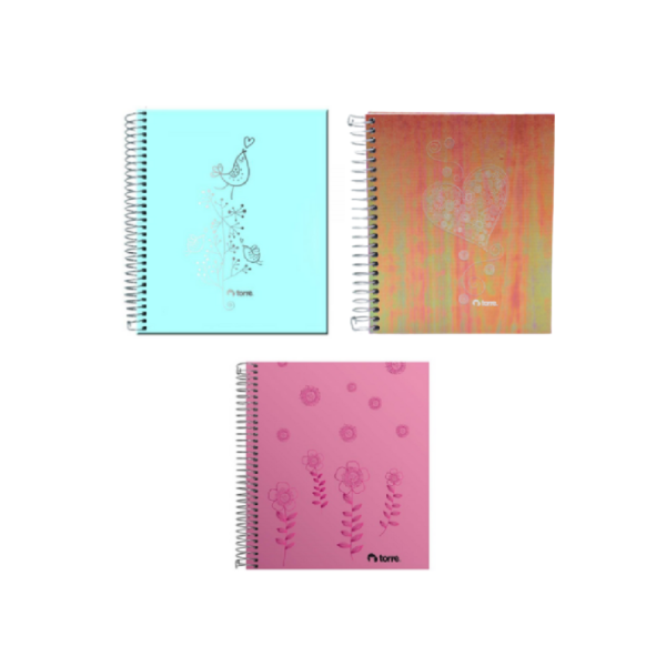 Cuaderno 1/2 Oficio Torre Tornasol M5 Tapa Dura 120 Hojas