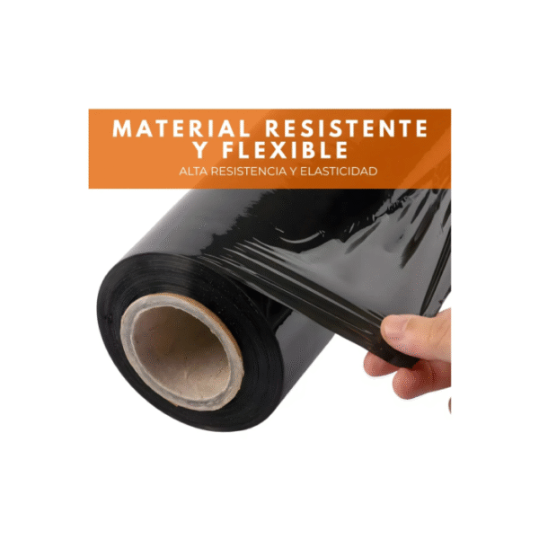 Film Paletizador Plástico Negro 50 cm x 300 m