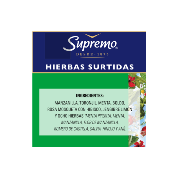 Hierbas Supremo Surtidas 100 Bolsas